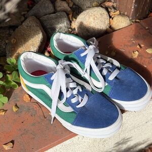 Vans Kids Sneakers in Blue and Green